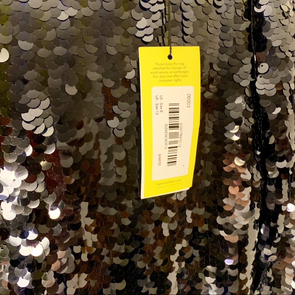 Stunning Black Sequined Karen Millen Dress✨ - Picture 8 of 8
